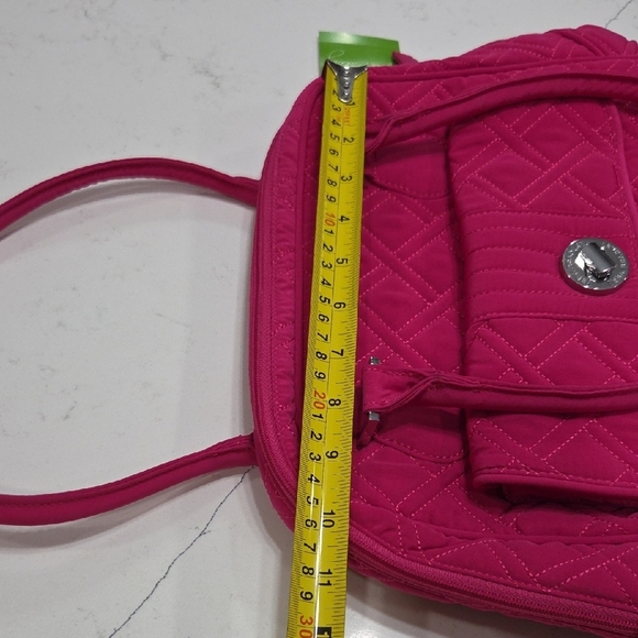 Vera Bradley Fuchsia Quilted Shoulder Bag New WithTag - Picture 10 of 13